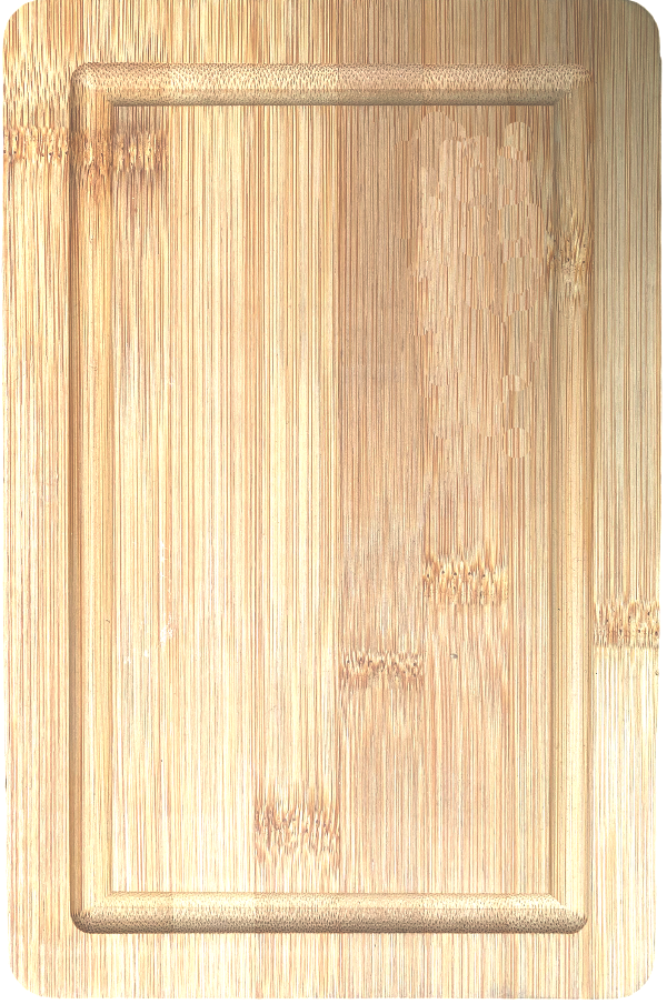 9 1/16" x 6" Small Cayman Bamboo Cutting Board (Qty 15)