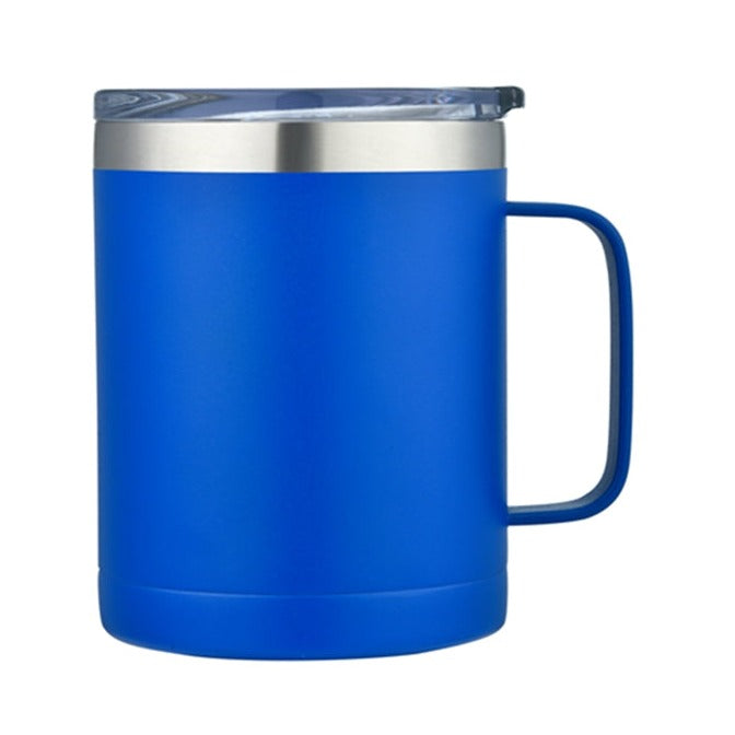 14oz. Stainless Steel Vacuum Camping Mug with Handle (Qty 48)