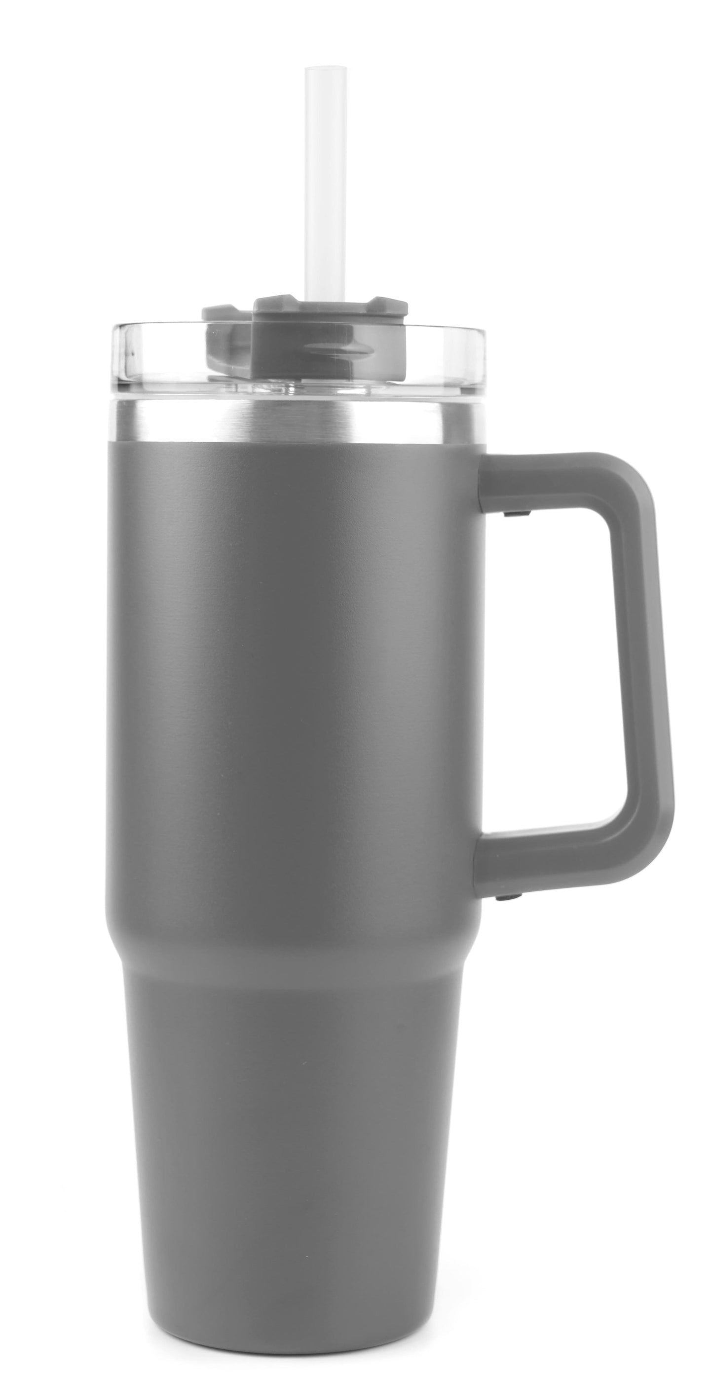 30 oz Stainless Steel Double Wall Vacuum Mug & Straw Lid with Twist Closure (Qty 20)