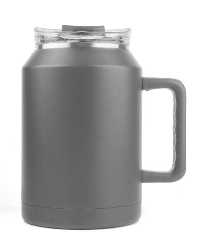 50 oz Stainless Steel Double Wall Vacuum Mug & Lid with Twist Closure (Qty 12)