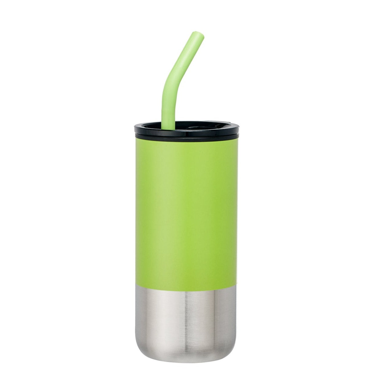 18 oz Double Wall Tumbler with Plastic Liner, SS Straw with Silicone Tip (Qty 50)