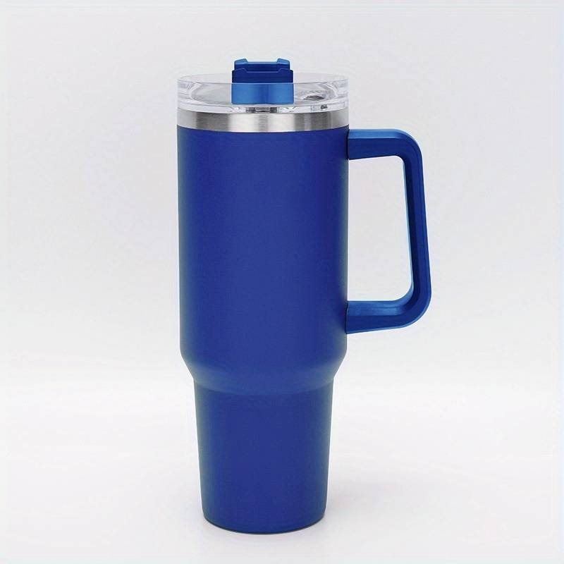 40 oz Double Wall SS Vacuum Travel Mug & Straw Lid with Twist Closure (Qty 20)